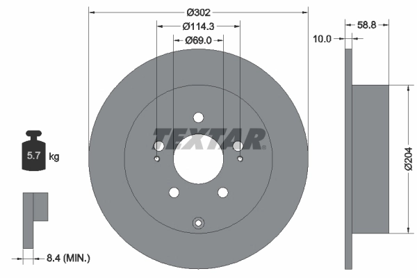 Brake Disc PRO 92148403