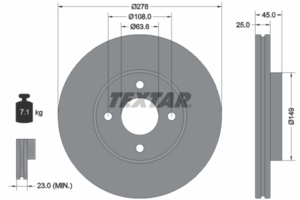 Brake Disc PRO 92159003
