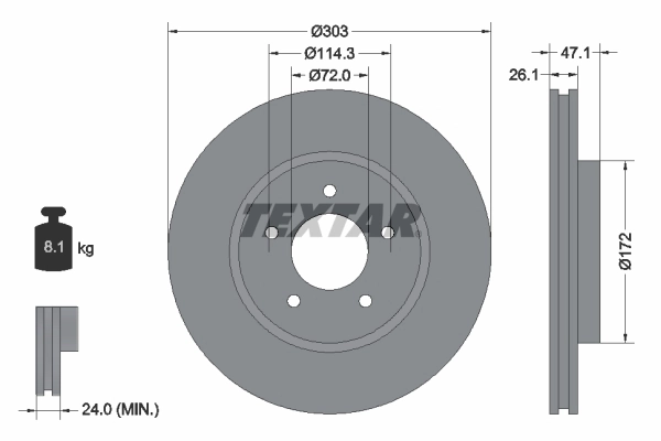 Brake Disc PRO 92197703