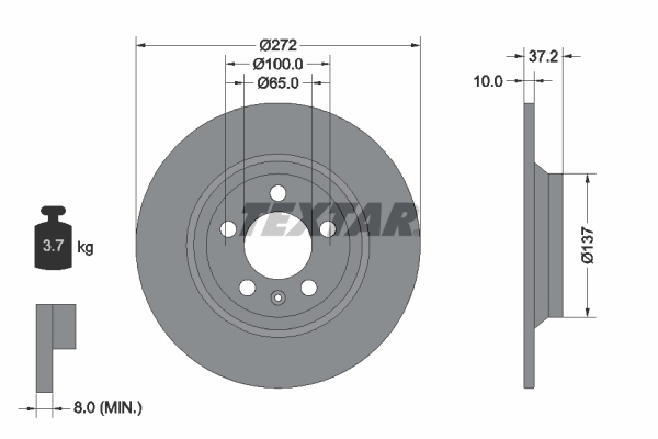 Brake Disc PRO 92315303
