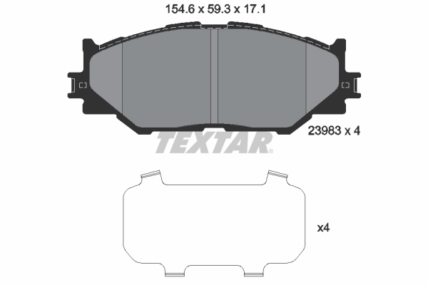 Brake Pad Set, disc brake 2398301