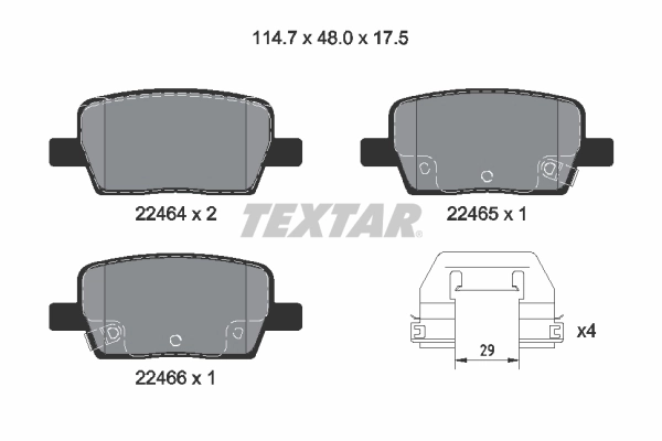 Brake Pad Set, disc brake Q+ 2246401