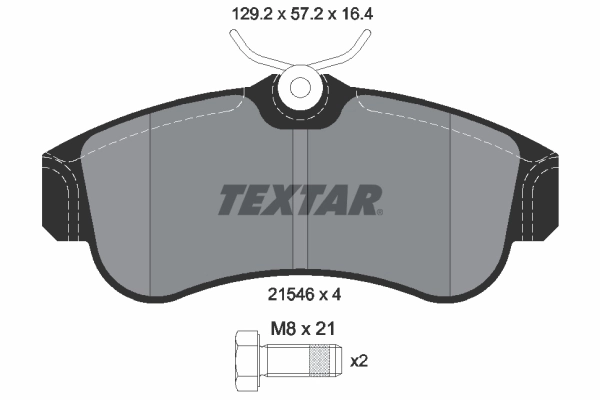 Brake Pad Set, disc brake 2154601