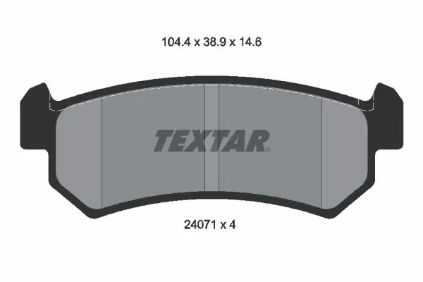 Brake Pad Set, disc brake 2407101