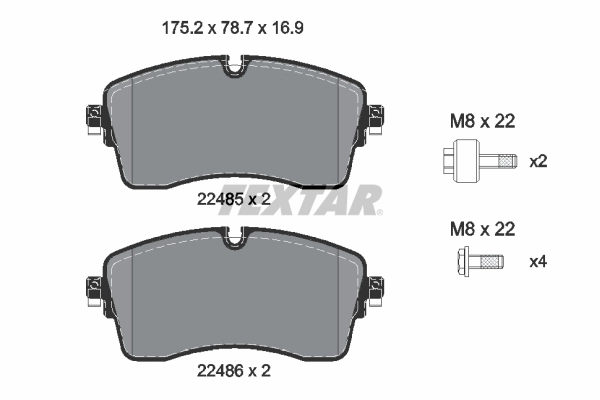 Brake Pad Set, disc brake Q+ 2248505