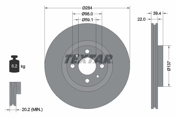 Brake Disc PRO 92055203