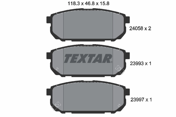 Brake Pad Set, disc brake 2405801
