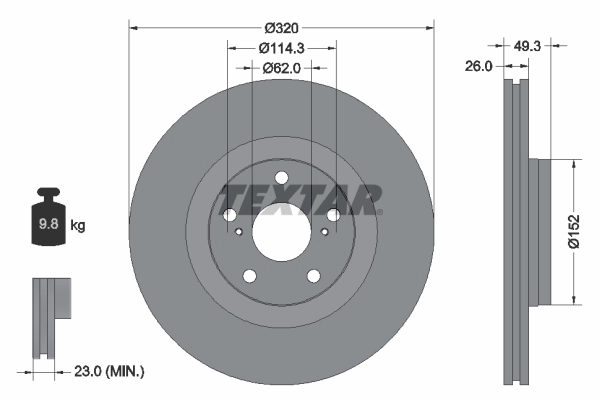 Brake Disc PRO 92195303