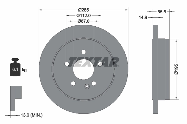 Brake Disc PRO 92090003