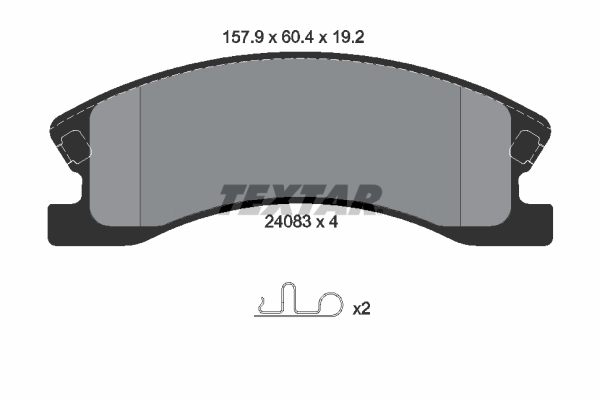 Brake Pad Set, disc brake 2408301