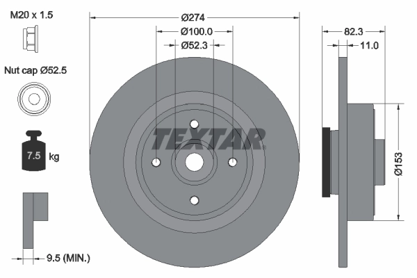 Brake Disc PRO 92141403
