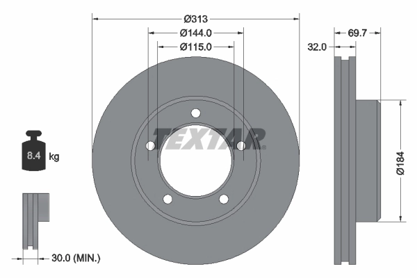 Brake Disc PRO 92108103
