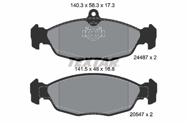 Brake Pad Set, disc brake Q+ 2448701