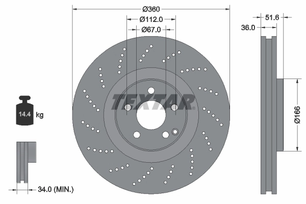 Brake Disc PRO+ 92283905