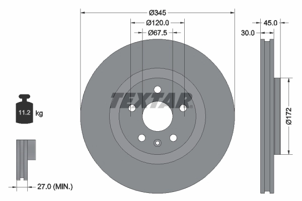Brake Disc PRO+ 92314505