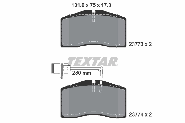 Brake Pad Set, disc brake Q+ 2377301