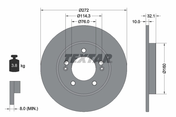 Brake Disc PRO 92291703