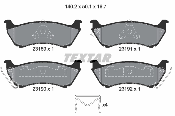 Brake Pad Set, disc brake Q+ 2318902