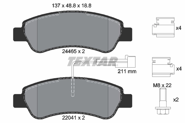 Brake Pad Set, disc brake Q+ 2446503