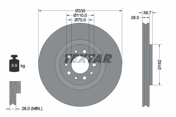 Brake Disc PRO 92145103