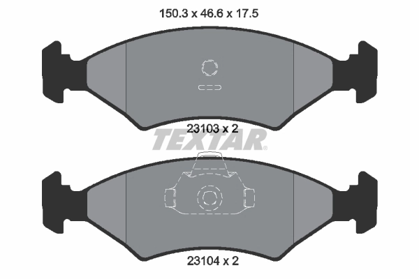 Brake Pad Set, disc brake 2310301