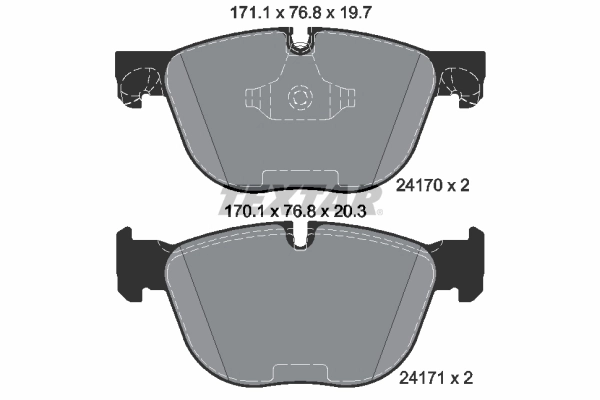 Brake Pad Set, disc brake Q+ 2417001