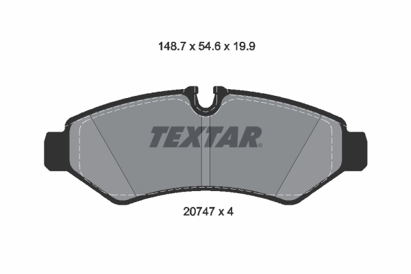 Brake Pad Set, disc brake Q+ 2074701