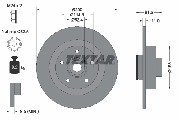 Brake Disc PRO 92316503