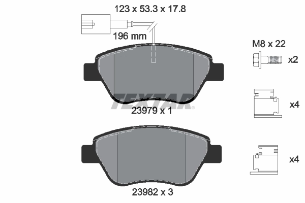Brake Pad Set, disc brake Q+ 2397903