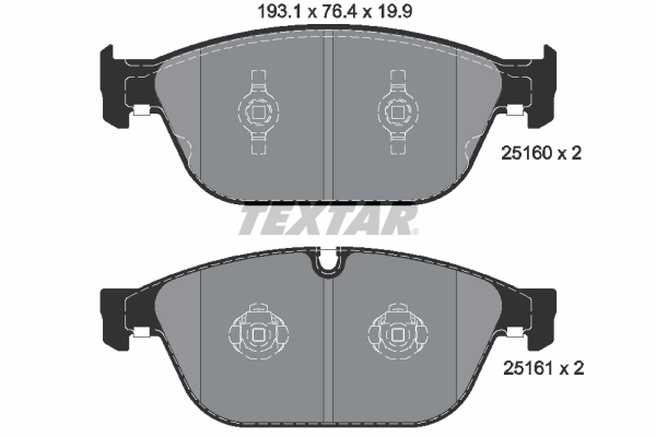 Brake Pad Set, disc brake Q+ 2516002