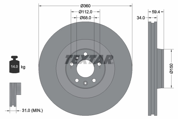 Brake Disc PRO 92122203