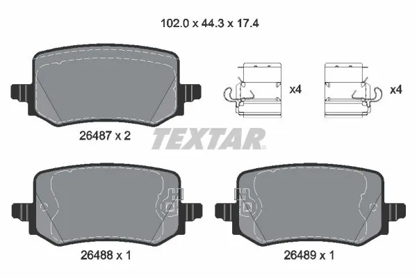 Brake Pad Set, disc brake Q+ 2648701