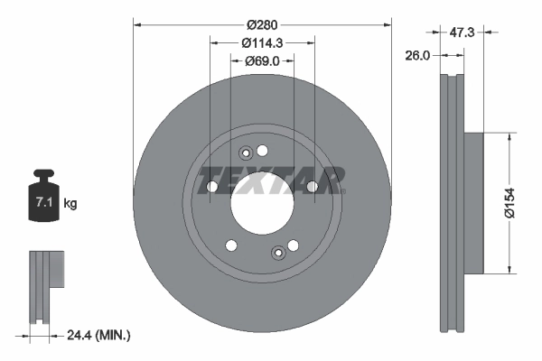 Brake Disc PRO+ 92133905