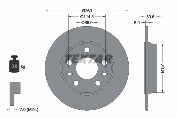 Brake Disc PRO 92327203