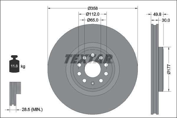Brake Disc PRO+ 92337505