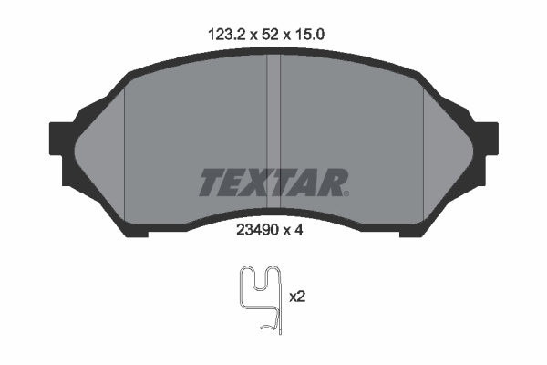 Brake Pad Set, disc brake 2349002