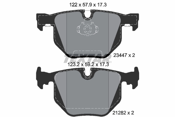 Brake Pad Set, disc brake Q+ 2344702