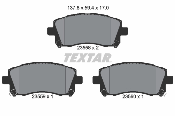 Brake Pad Set, disc brake 2355802