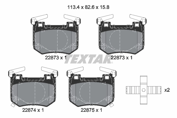 Brake Pad Set, disc brake Q+ 2287301