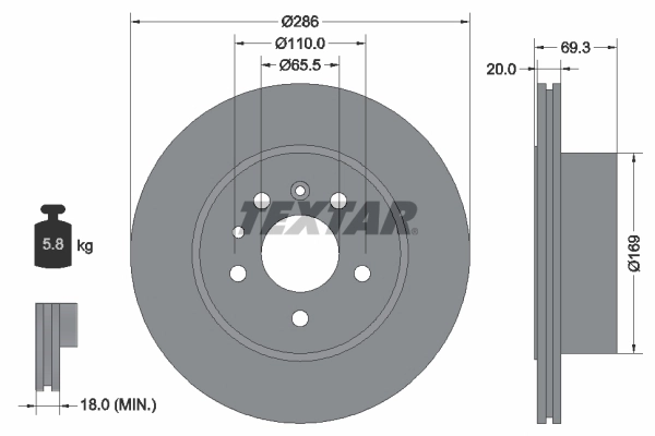 Brake Disc 92144900