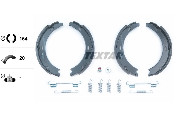 Brake Shoe Set, parking brake 91057100