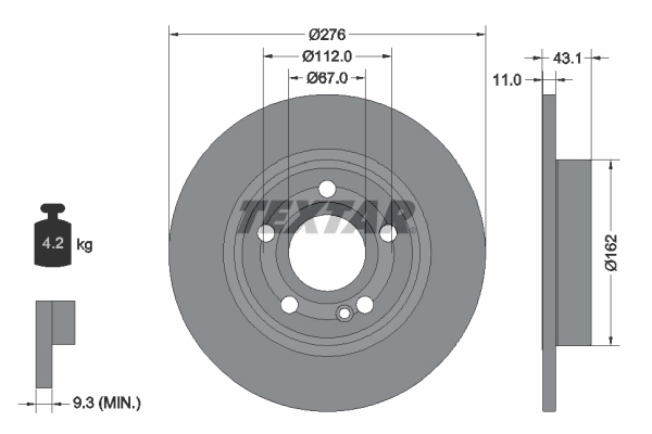 Brake Disc PRO 92316803