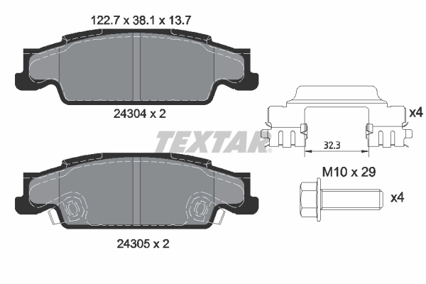 Brake Pad Set, disc brake Q+ 2430402