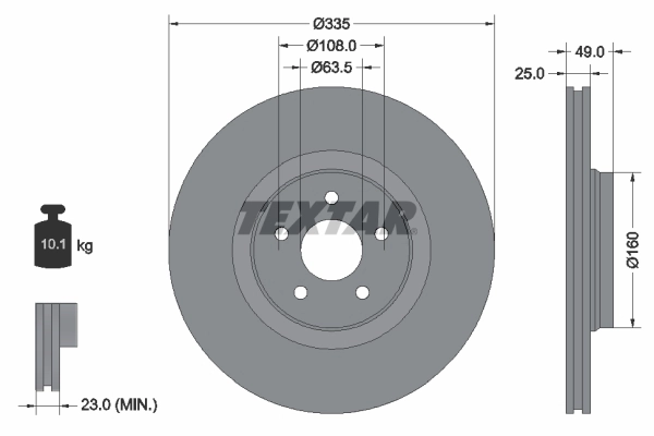 Brake Disc PRO+ 92317805