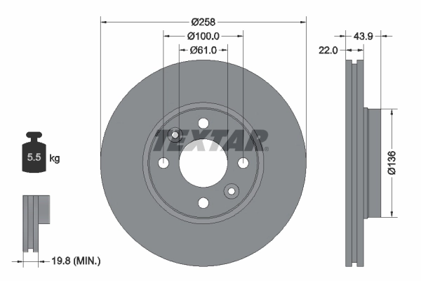 Brake Disc PRO 92241503