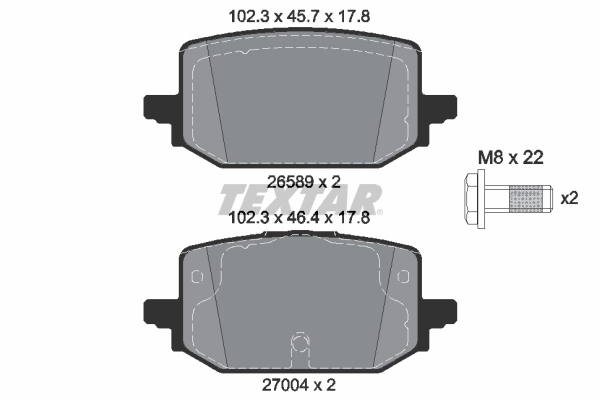 Brake Pad Set, disc brake Q+ 2658904