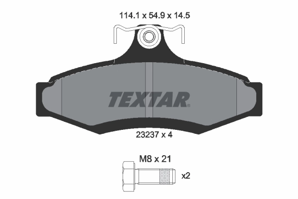 Brake Pad Set, disc brake 2323701