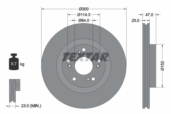 Brake Disc PRO 92177903