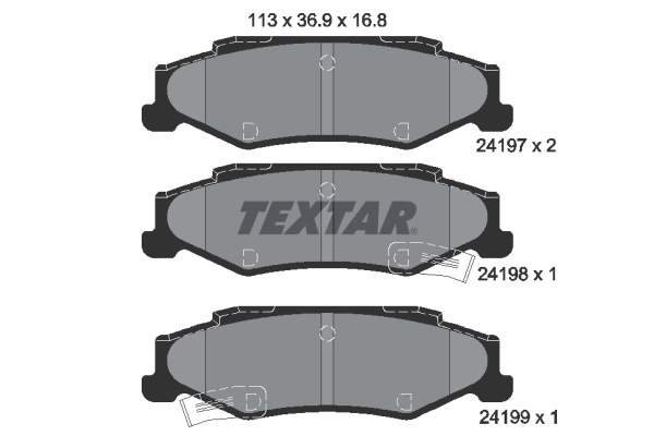 Brake Pad Set, disc brake 2419701