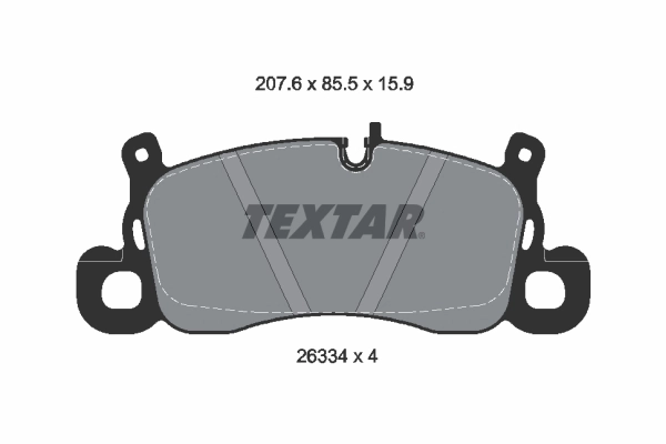 TEXTAR 2633401 Brake Pad Set, disc brake